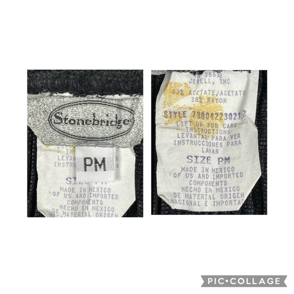 Stonebridge NWT Vtg Pleated Western Prairie Core Witchy Petite Full Skirt Sz MP - Picture 3 of 12